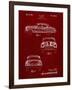 PP134- Burgundy Buick Super 1949 Car Patent Poster-Cole Borders-Framed Giclee Print