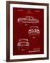 PP134- Burgundy Buick Super 1949 Car Patent Poster-Cole Borders-Framed Giclee Print