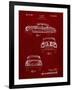 PP134- Burgundy Buick Super 1949 Car Patent Poster-Cole Borders-Framed Giclee Print