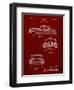 PP134- Burgundy Buick Super 1949 Car Patent Poster-Cole Borders-Framed Giclee Print