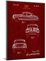 PP134- Burgundy Buick Super 1949 Car Patent Poster-Cole Borders-Mounted Giclee Print