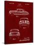 PP134- Burgundy Buick Super 1949 Car Patent Poster-Cole Borders-Stretched Canvas