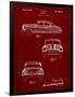 PP134- Burgundy Buick Super 1949 Car Patent Poster-Cole Borders-Framed Giclee Print