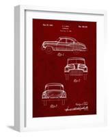 PP134- Burgundy Buick Super 1949 Car Patent Poster-Cole Borders-Framed Giclee Print