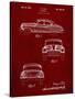 PP134- Burgundy Buick Super 1949 Car Patent Poster-Cole Borders-Stretched Canvas