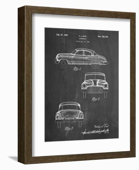 PP134- Chalkboard Buick Super 1949 Car Patent Poster-Cole Borders-Framed Giclee Print