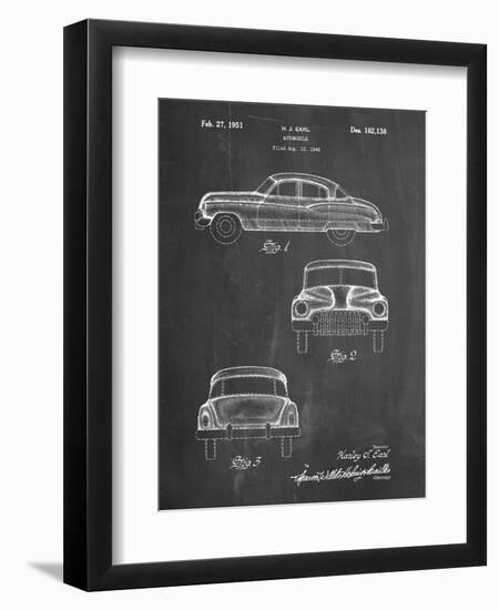 PP134- Chalkboard Buick Super 1949 Car Patent Poster-Cole Borders-Framed Giclee Print