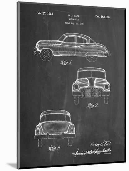 PP134- Chalkboard Buick Super 1949 Car Patent Poster-Cole Borders-Mounted Giclee Print