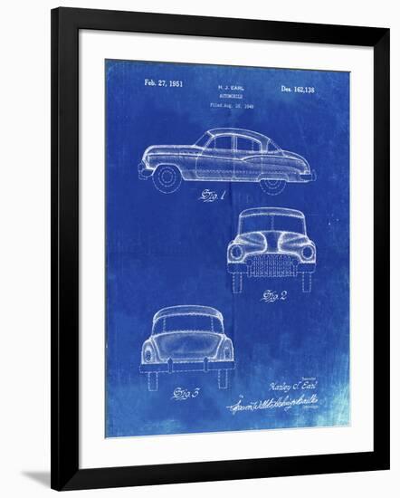 PP134- Faded Blueprint Buick Super 1949 Car Patent Poster-Cole Borders-Framed Giclee Print