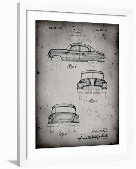 PP134- Faded Grey Buick Super 1949 Car Patent Poster-Cole Borders-Framed Giclee Print