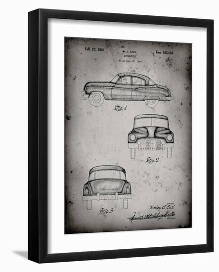 PP134- Faded Grey Buick Super 1949 Car Patent Poster-Cole Borders-Framed Giclee Print