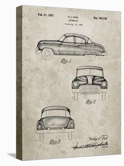PP134- Sandstone Buick Super 1949 Car Patent Poster-Cole Borders-Stretched Canvas