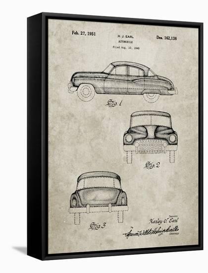 PP134- Sandstone Buick Super 1949 Car Patent Poster-Cole Borders-Framed Stretched Canvas