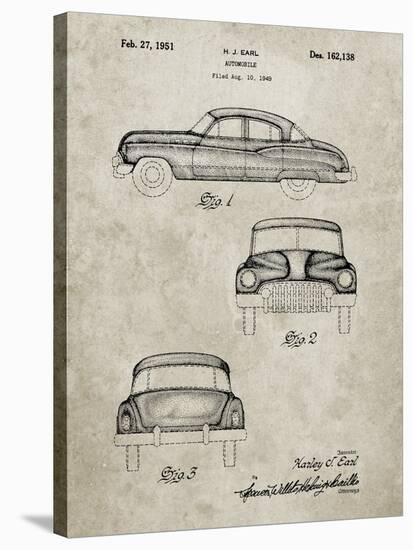 PP134- Sandstone Buick Super 1949 Car Patent Poster-Cole Borders-Stretched Canvas