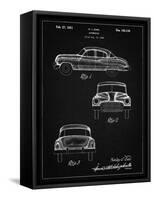 PP134- Vintage Black Buick Super 1949 Car Patent Poster-Cole Borders-Framed Stretched Canvas