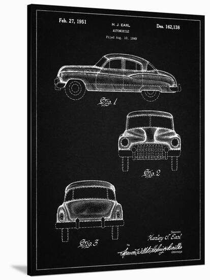 PP134- Vintage Black Buick Super 1949 Car Patent Poster-Cole Borders-Stretched Canvas