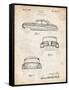 PP134- Vintage Parchment Buick Super 1949 Car Patent Poster-Cole Borders-Framed Stretched Canvas