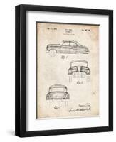 PP134- Vintage Parchment Buick Super 1949 Car Patent Poster-Cole Borders-Framed Giclee Print