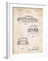 PP134- Vintage Parchment Buick Super 1949 Car Patent Poster-Cole Borders-Framed Giclee Print