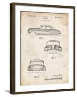 PP134- Vintage Parchment Buick Super 1949 Car Patent Poster-Cole Borders-Framed Giclee Print