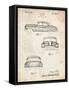 PP134- Vintage Parchment Buick Super 1949 Car Patent Poster-Cole Borders-Framed Stretched Canvas