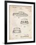 PP134- Vintage Parchment Buick Super 1949 Car Patent Poster-Cole Borders-Framed Giclee Print