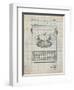 PP135- Antique Grid Parchment Dayton Portable Typewriter Patent Poster-Cole Borders-Framed Giclee Print