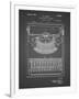 PP135- Black Grid Dayton Portable Typewriter Patent Poster-Cole Borders-Framed Giclee Print