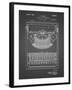 PP135- Black Grid Dayton Portable Typewriter Patent Poster-Cole Borders-Framed Giclee Print