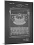 PP135- Black Grid Dayton Portable Typewriter Patent Poster-Cole Borders-Mounted Giclee Print