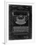 PP135- Black Grunge Dayton Portable Typewriter Patent Poster-Cole Borders-Framed Giclee Print