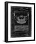 PP135- Black Grunge Dayton Portable Typewriter Patent Poster-Cole Borders-Framed Giclee Print