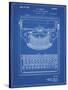 PP135- Blueprint Dayton Portable Typewriter Patent Poster-Cole Borders-Stretched Canvas