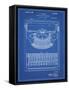 PP135- Blueprint Dayton Portable Typewriter Patent Poster-Cole Borders-Framed Stretched Canvas