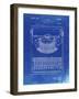 PP135- Faded Blueprint Dayton Portable Typewriter Patent Poster-Cole Borders-Framed Giclee Print