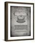 PP135- Faded Grey Dayton Portable Typewriter Patent Poster-Cole Borders-Framed Giclee Print