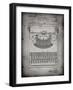 PP135- Faded Grey Dayton Portable Typewriter Patent Poster-Cole Borders-Framed Giclee Print