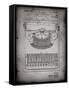 PP135- Faded Grey Dayton Portable Typewriter Patent Poster-Cole Borders-Framed Stretched Canvas