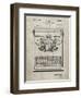 PP135- Sandstone Dayton Portable Typewriter Patent Poster-Cole Borders-Framed Giclee Print