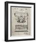 PP135- Sandstone Dayton Portable Typewriter Patent Poster-Cole Borders-Framed Giclee Print