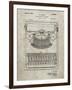 PP135- Sandstone Dayton Portable Typewriter Patent Poster-Cole Borders-Framed Giclee Print