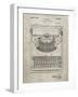 PP135- Sandstone Dayton Portable Typewriter Patent Poster-Cole Borders-Framed Giclee Print