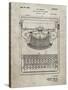 PP135- Sandstone Dayton Portable Typewriter Patent Poster-Cole Borders-Stretched Canvas