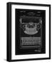 PP135- Vintage Black Dayton Portable Typewriter Patent Poster-Cole Borders-Framed Giclee Print