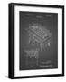 PP136- Black Grid Foosball Game Patent Poster-Cole Borders-Framed Giclee Print