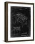 PP136- Black Grunge Foosball Game Patent Poster-Cole Borders-Framed Giclee Print