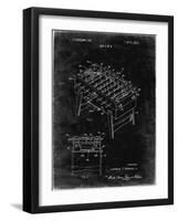 PP136- Black Grunge Foosball Game Patent Poster-Cole Borders-Framed Giclee Print