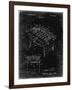 PP136- Black Grunge Foosball Game Patent Poster-Cole Borders-Framed Giclee Print