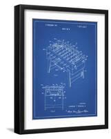 PP136- Blueprint Foosball Game Patent Poster-Cole Borders-Framed Giclee Print