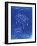 PP136- Faded Blueprint Foosball Game Patent Poster-Cole Borders-Framed Giclee Print